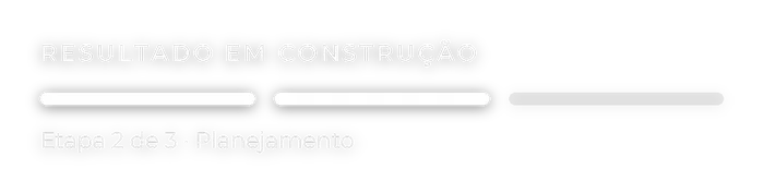 Figurinha: Resultado em construção, etapa 2 de 3